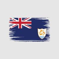 anguilla flagga borste design. National flagga vektor