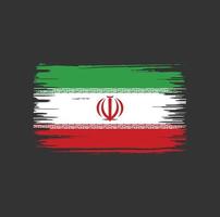 Design der iranischen Flagge. Nationalflagge vektor