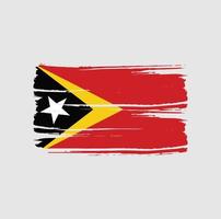 Bürste der Flagge von Timor-Leste. Nationalflagge vektor