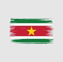 surinam flag pinsel design. Nationalflagge vektor