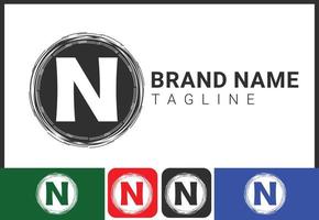 kreative n-brief-logo- und symbol-design-vorlage vektor