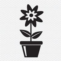 Blume Symbol Symbol Zeichen vektor