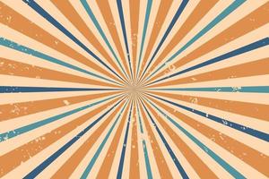 abstrakter Vintager Retro-Sunburst-Hintergrund vektor