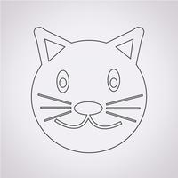 Cat icon symbol tecken vektor