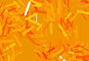 dunkelgelbes, orangefarbenes Vektorlayout mit flachen Linien. vektor