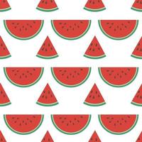 nahtloses Muster der Wassermelone vektor