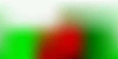 hellgrünes, rotes Vektorunschärfelayout. vektor