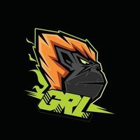 Gorilla-Maskottchen-Logo vektor