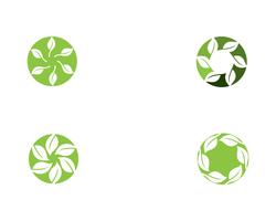 Ökologie Logo Natur Element Vektor