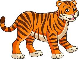 tiger cartoon farbige clipart illustration vektor