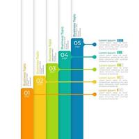 affärsprocessdiagram infografik med 5 steg, tidslinje infografelement. företag presentation bild mall. modern vektor info grafisk layout design.