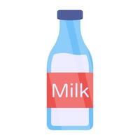 ein Icon-Design der Milchflasche vektor