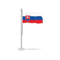 slowakische Flagge Abbildung Vektorbild
