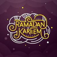 Ramadan Kareem, Ramadan Mubarak, Ramadan-Feiertage vektor