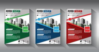 flyer business template broschürenlayout jahresbericht vektor