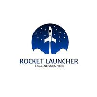 Vorlage Logo Raketenwerfer vektor