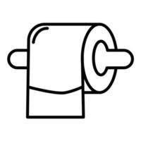 Toilettenpapier Liniensymbol vektor