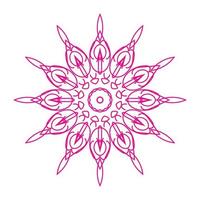 kreativer moderner rosa Mandalahintergrund vektor