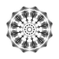 kreativ svart mandala vektor design