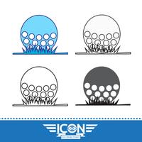Golf Icon Symbol Zeichen vektor