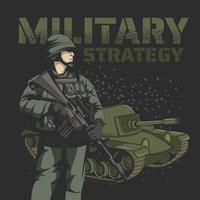 militärischer Strategievektor vektor