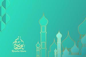 Ramadan Kareem Hintergrund Design vektor