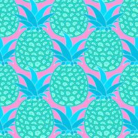 Ananas sömlösa mönster. Tropisk bakgrund. Vektor illustration. Klar för din design, hälsningskort