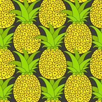 Nahtloses Muster der Ananas. Tropischer Hintergrund. Vektor-illustration.Ready For Your Design, Grußkarte vektor