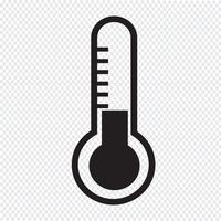 Thermometer Symbol Symbol Zeichen vektor