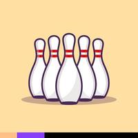 bowling illustration premium vektor
