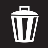 Bin Icon symbol tecken vektor