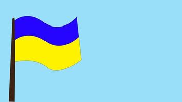 Ukraina, ukrainska flaggan be koncept vektorillustration. vektor