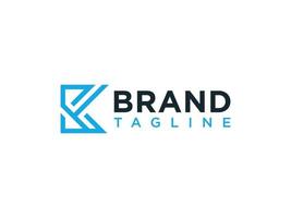 abstrakter Buchstabe k Logo Design Business Logo Konzept Vektor Illustration