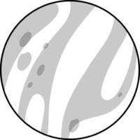 Schwarz-Weiß-Doodle-Charakter vektor