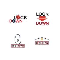 lockdown-illustrationsvektor vektor