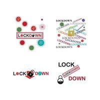 lockdown-illustrationsvektor vektor