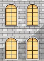 fönster hyreshus fasad vektor
