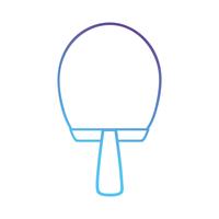 Line Racket Objekt zum Tennisspielen vektor