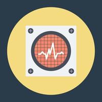 ecg-maskinkoncept vektor