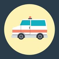 trendiga ambulanskoncept vektor