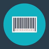 trendige Barcode-Konzepte vektor