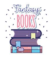 Fantasy- und Zauberbücher vektor