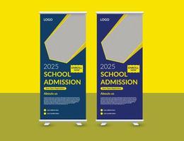 antagning rollup banner design vektor