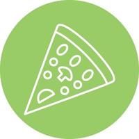 Pizzastück-Icon-Stil vektor