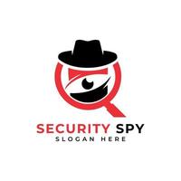 säkerhet spion logotyp designmall vektor