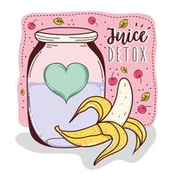 detox juice cartoon