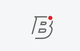 b alfabetet bokstav ikon logotyp design. kreativ mall för företag vektor