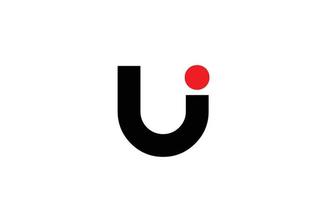 schwarz-weißes u-Alphabet-Buchstaben-Logo-Icon-Design. kreative vorlage für geschäft und unternehmen vektor