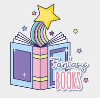 Fantasy- und Zauberbücher vektor