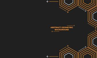 abstrakter sechseckiger geometrischer Hintergrund vektor